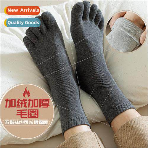 Thickened padded cotton terry socks winter sports warm sweat