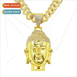 rap cool full hip diamond necklace hop pendant Europe portra