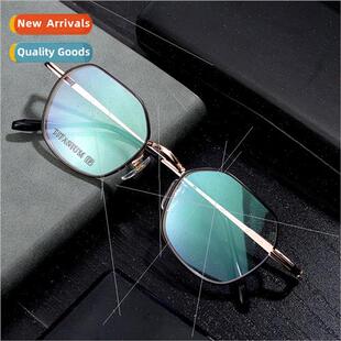New tanium eyeglasses frame retro multilateral eyeglasses fr