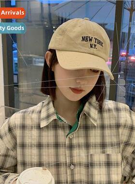 Baseball cap children spring and summer Korean retro letters
