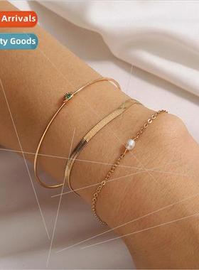 Europe nd blade copper sparkling zirconia multipcs set brace