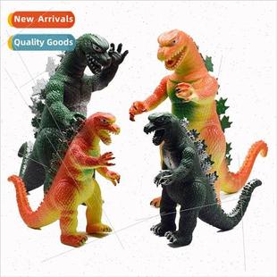 monster orange Godzilla model ornament PVC toy green