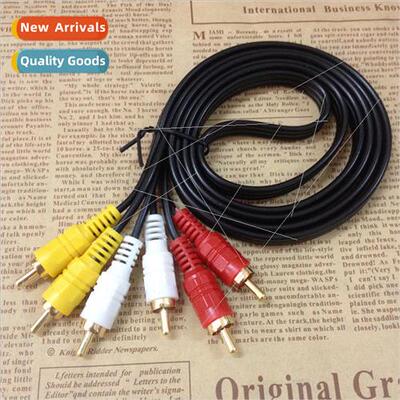 AV Cable DVD Video Cable Audio Cable 6 Heads 1.5m 3 to 3 Thr