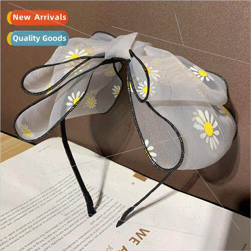 Korea oversized bow hair band anchor daisy hair accessories