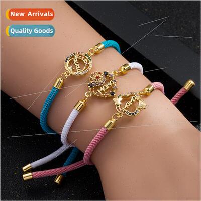 Mother Day gift bracelet Europe fashion new copper micro-set