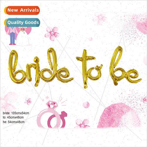 amese Rose Gold BRIDE TO BE Monogram Balloon Set Bachelor Pa