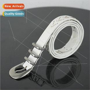 belt simple handmade layer bel buckle cowhide pin Head metal