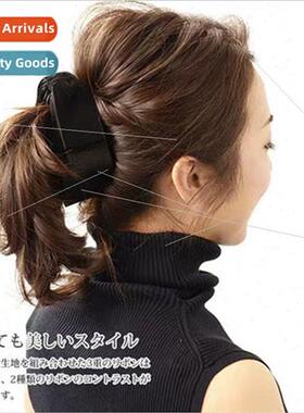 Winter New Korea retro velvet ribbon fabric multi-layer bow