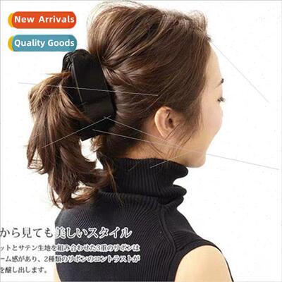 Winter New Korea retro velvet ribbon fabric multi-layer bow