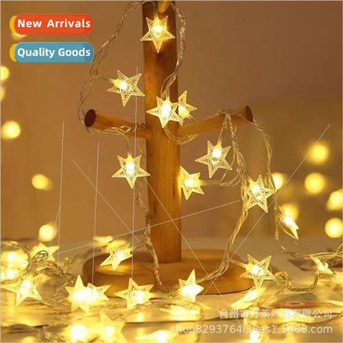Outdoor star light string lights colorful lights holiday lig