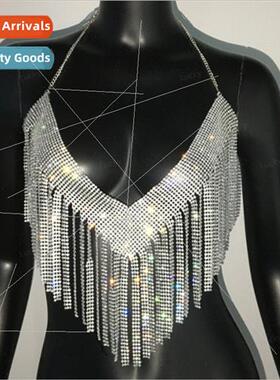 fb3499 Europe 2023 newvest sexy rhinestone inlaid diamond cl