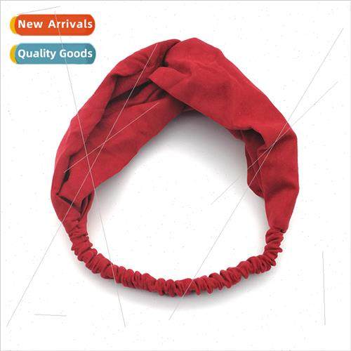 Korea spring summer nd jewelry retro suede hair bsolid color