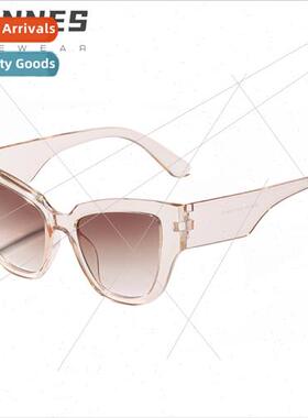 Europe sunglasses ins cat eye large frame sunglasses female