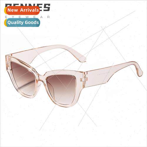 Europe sunglasses ins cat eye large frame sunglasses female