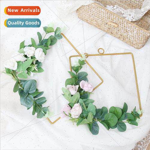 Home Scandinavian metal simulation wreath wall decorations f