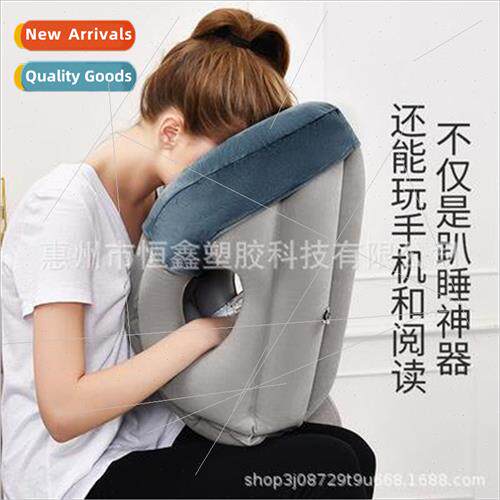 New PVC inflatable travel pillow cuddle pillow nap pillow bl
