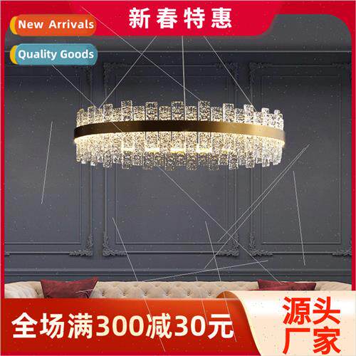 -modern light luxury living room full copper chandelier crea