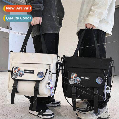 Crossbody bag male middle school students tuion boys canvas