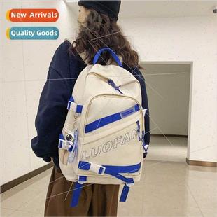 backpack wind Schoolbag capacy Korean large couple female