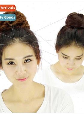 Hongfa Xiu fluffy half pill head wig micro-curl Korean natur