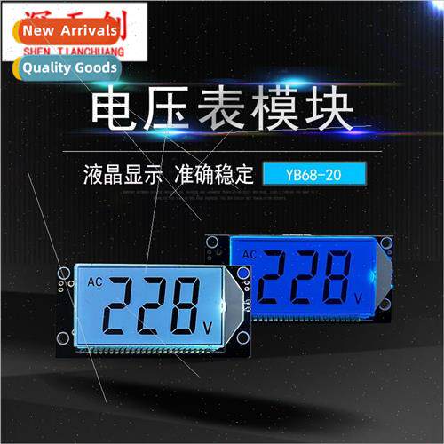 Digital Voltmeter Module YB68-20 2-wire  LCD Digital AC Volt