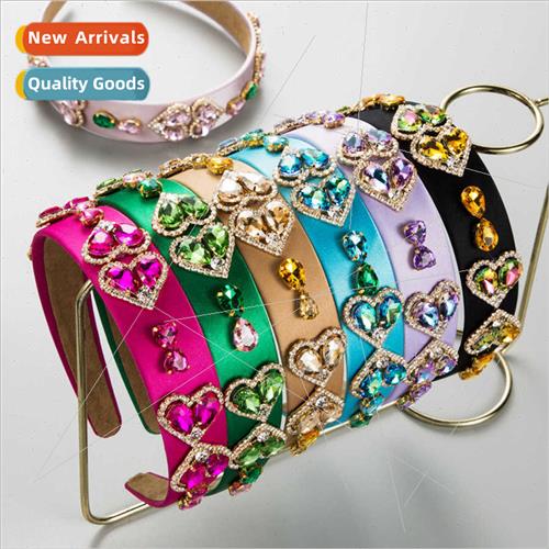 Europe fashion new hair bands female Ba diamonds inlaid size
