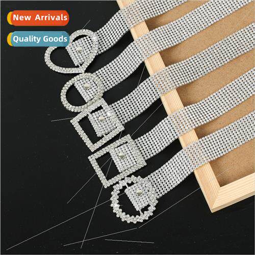 Full rhinestone belt women rhinestone fashion wild full diam