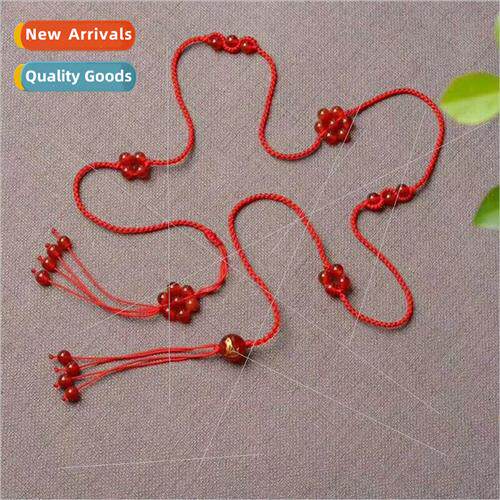 Natural agate hand-woven red rope belt Chinese Zodiac red ro