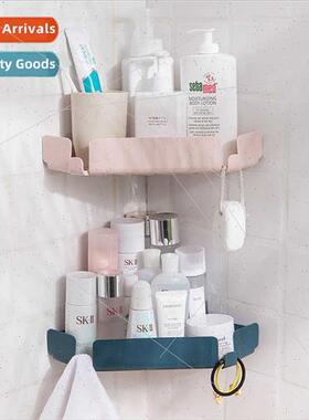 Bathroom sink corner draining shelf bathroom toilet hole-fre