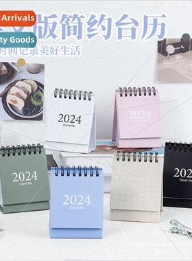 2024 Minimalist Style English Edition Mini Desk Calendar Mor
