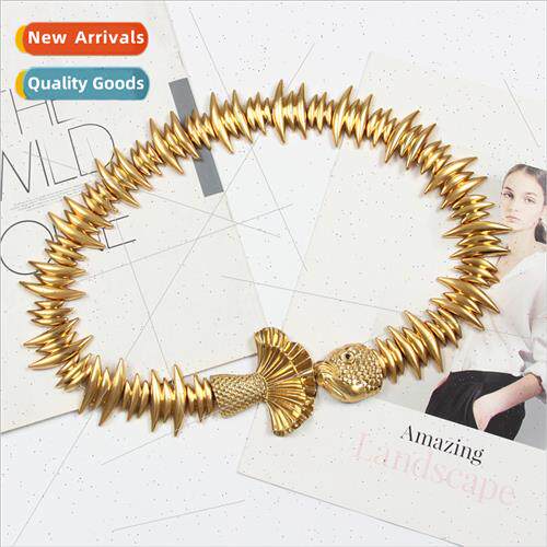 Europe metal decorative belt ladies skirt coat elastic gold