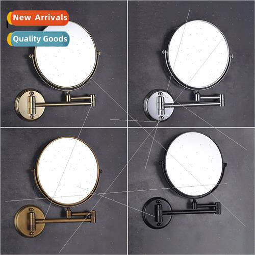Bathroom makeup mirror beauty mirror bathroom telescopic mir