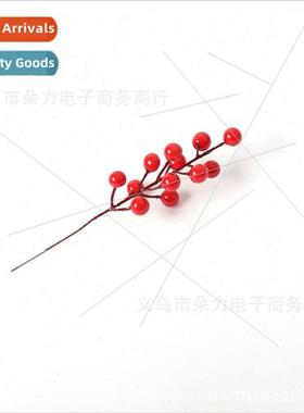 12 head red fru simulation berries 12 k red bean fru Christm