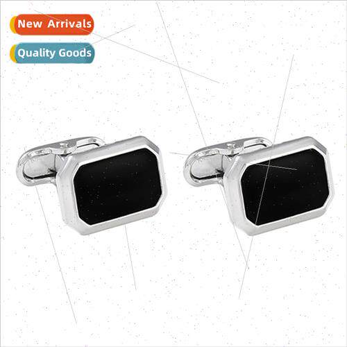 New rectangular lacquered French cufflinks fashion men su cu