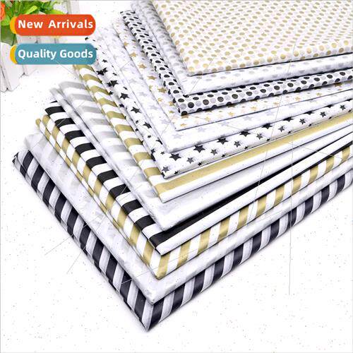 20 Pentagrams Polka Dot Stripe Foil Stamping lver Copy Paper