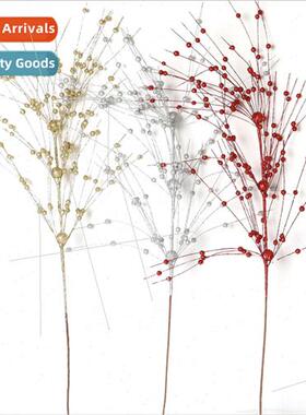 Christmas decorations diy gold dust ball handle bouquet Chri