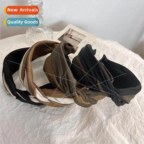 wide edge compression cross hair band hair accessories four