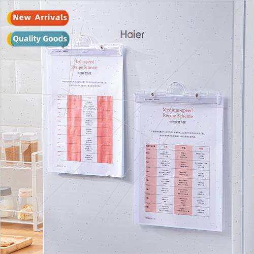 Acrylic transparent clip stationery folder paper clip blackb