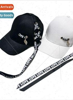 2021 new fluttering band  hat female personality long band K