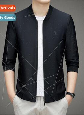Spring Autumn jacket men 2023 new men tops middle-aged baseb