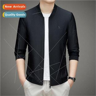 Spring Autumn jacket men 2023 new men tops middle-aged baseb