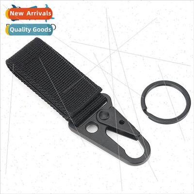 Outdoor Tactical Nylon Webbing Keychain Workwear Multifuncti
