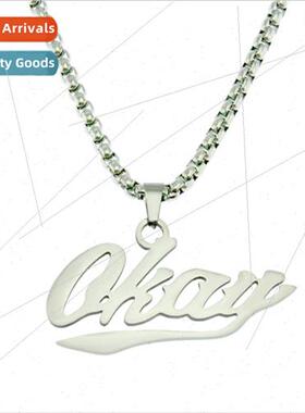 Hipster simple English letters okay pendant hiphop rap hip-h