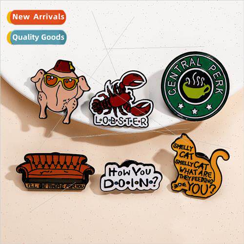 Creative new film  around pin cartoon lobster coffee sofa ba