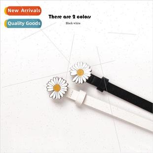 students thin belt bel jeans female dress daisy decorated