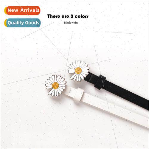 daisy belt female nd students decorated dress jeans thin bel