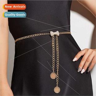 Female Accessories Bow Metal New Chain Buckle Fashion Waist