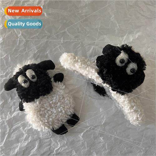 Cute cartoon plush back head grab clip hair clip hair volume