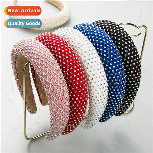 Hair bands new super sparkle star rhinestone sponge headband