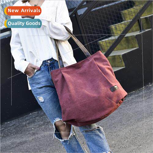 Fashion ladies canvas shoulder bag Mori large-capacy Tote ba